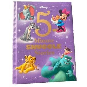 Disney Bedtime 5 Minute Snuggle Stories Children’s Book Illustrated, 12 Tales